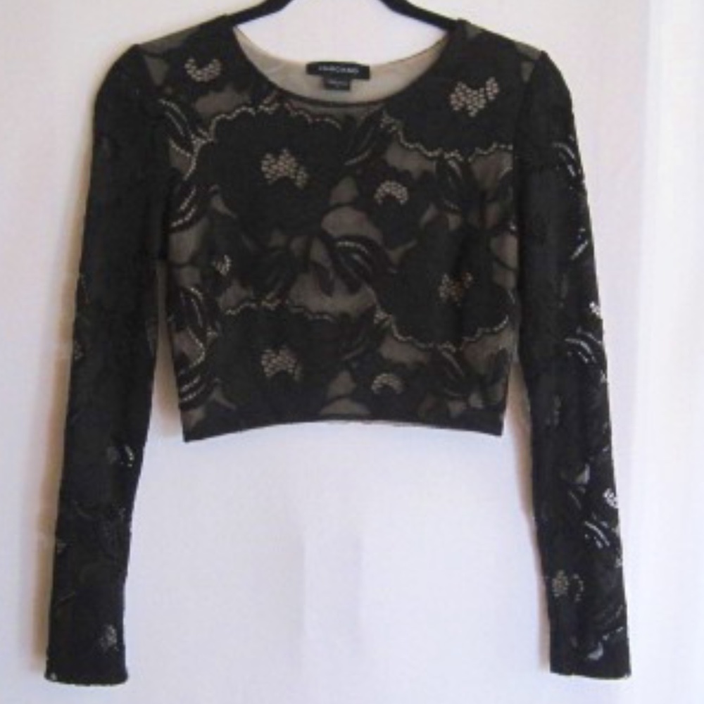 MARCIANO Lace Crop Top